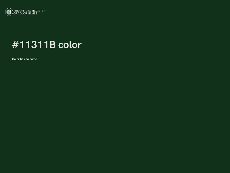 #11311B color image