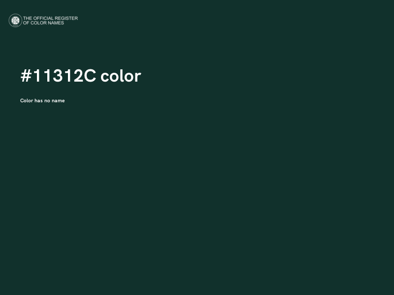 #11312C color image
