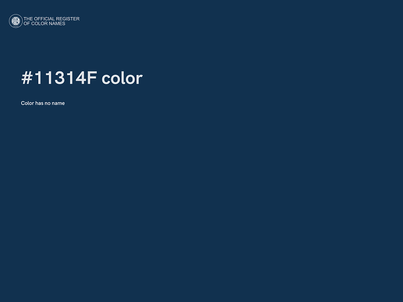 #11314F color image