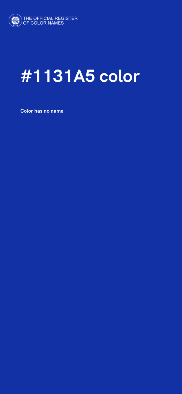 #1131A5 color image