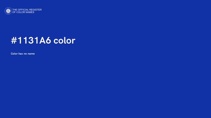 #1131A6 color image