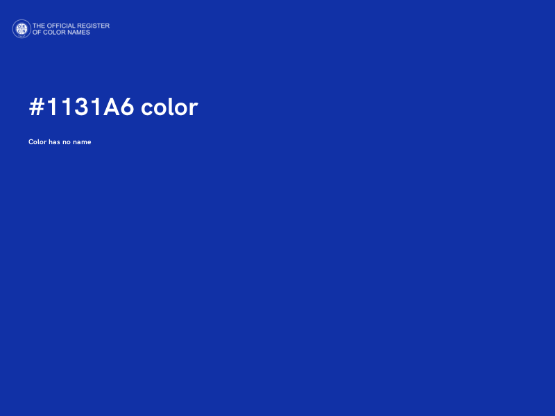 #1131A6 color image