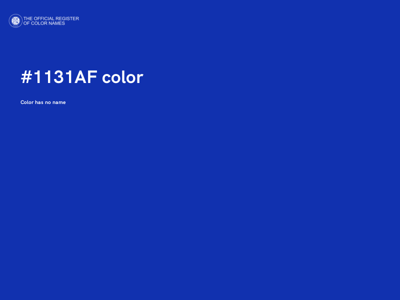 #1131AF color image