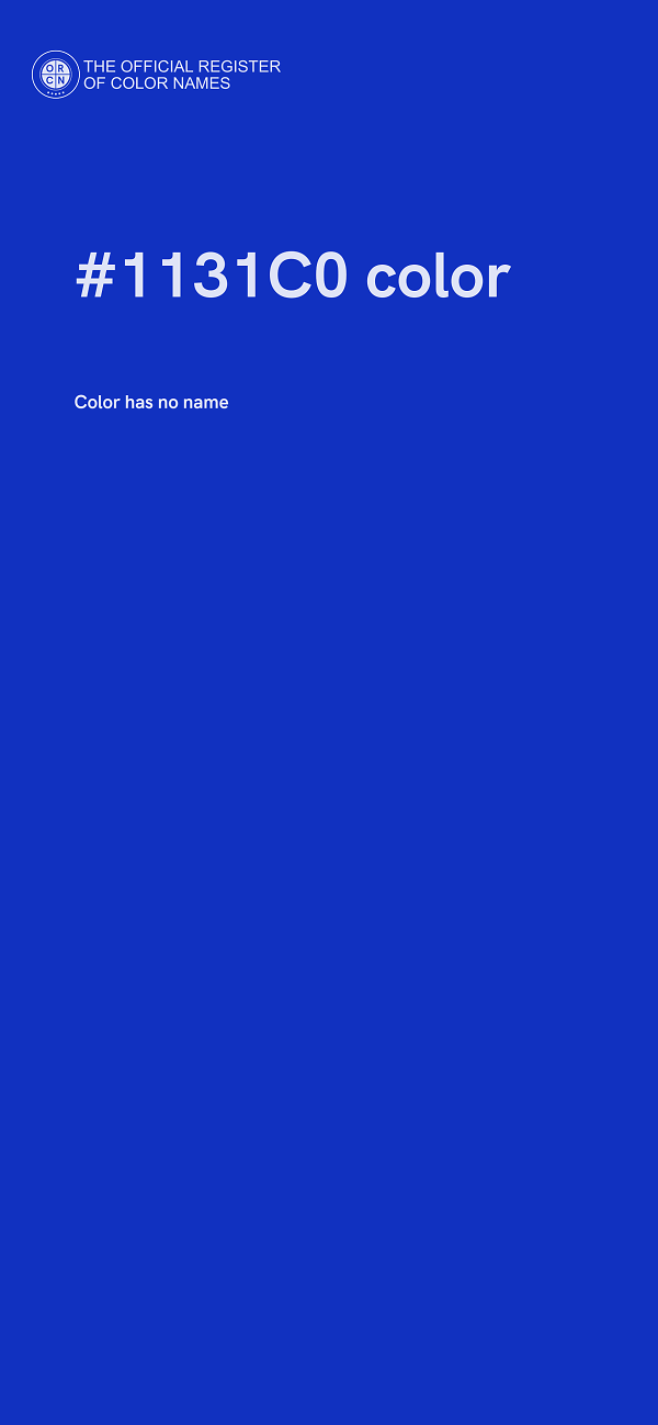 #1131C0 color image