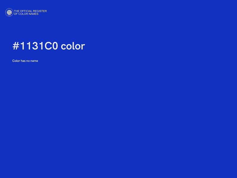 #1131C0 color image