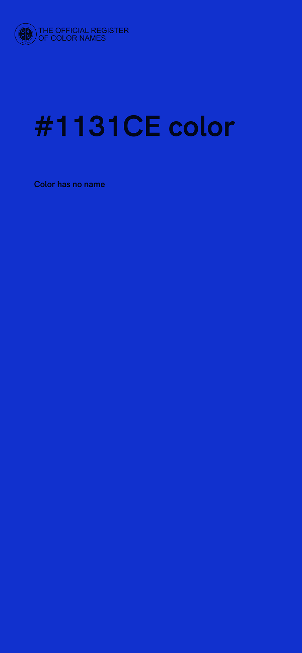 #1131CE color image