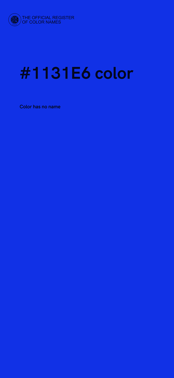 #1131E6 color image