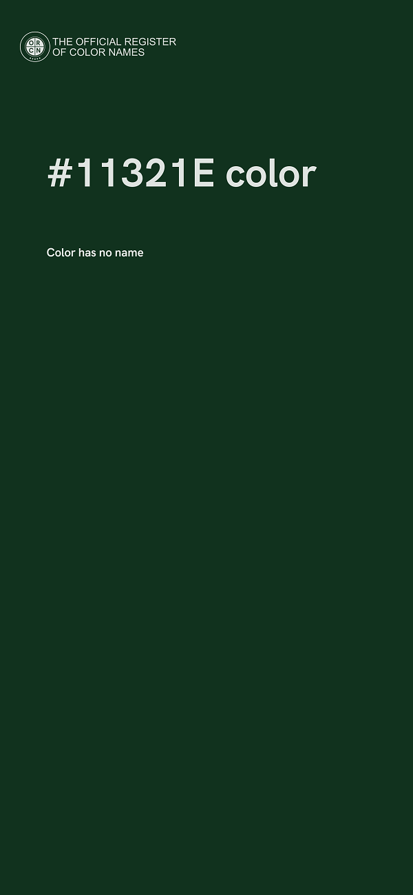#11321E color image
