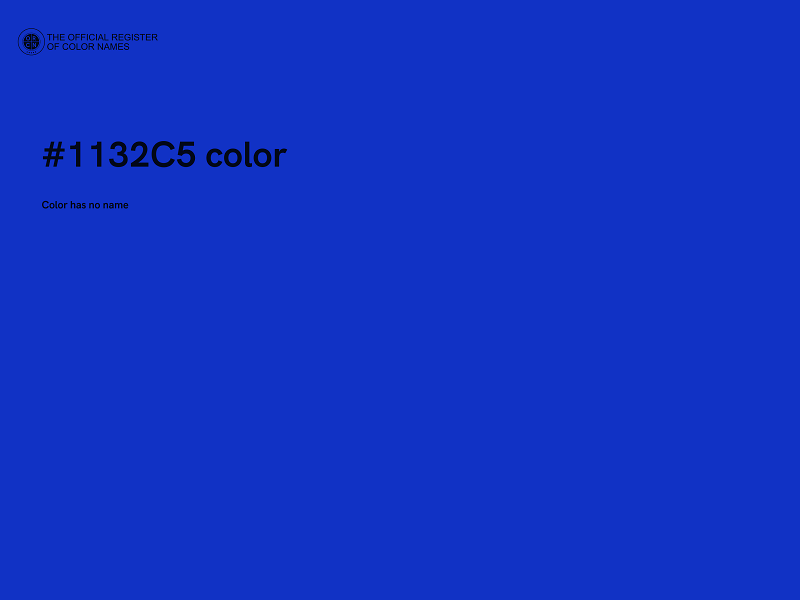 #1132C5 color image
