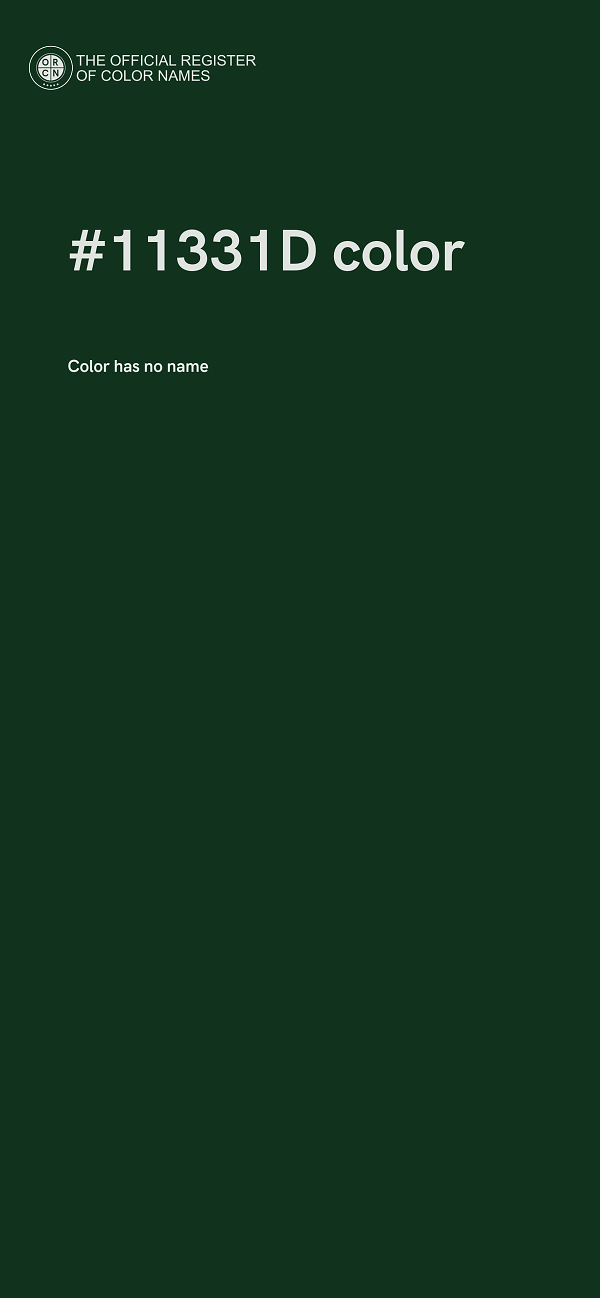 #11331D color image