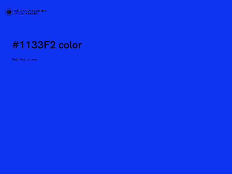 #1133F2 color image