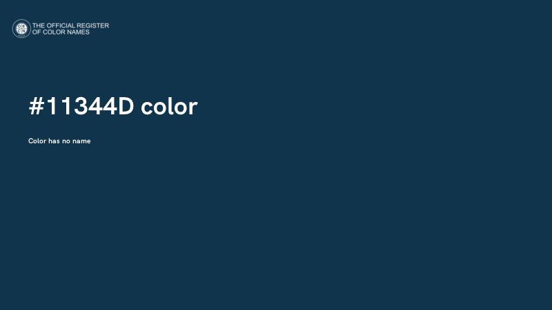 #11344D color image