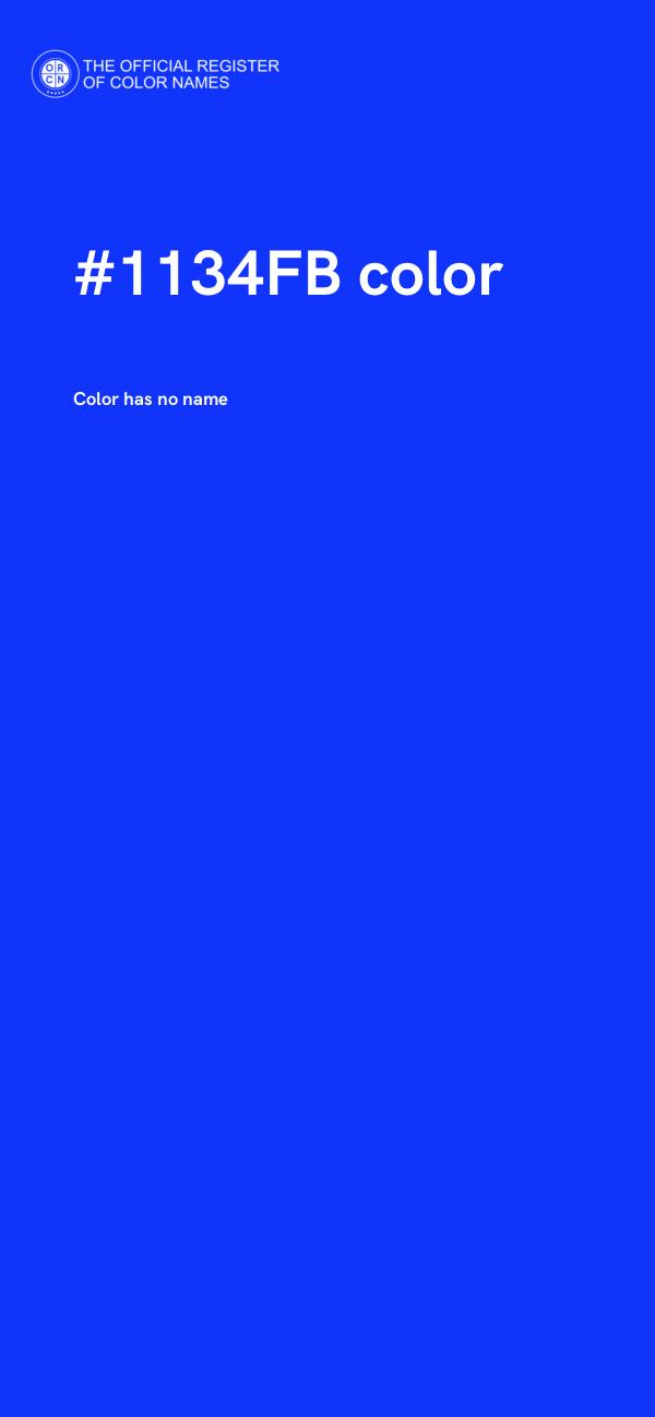 #1134FB color image
