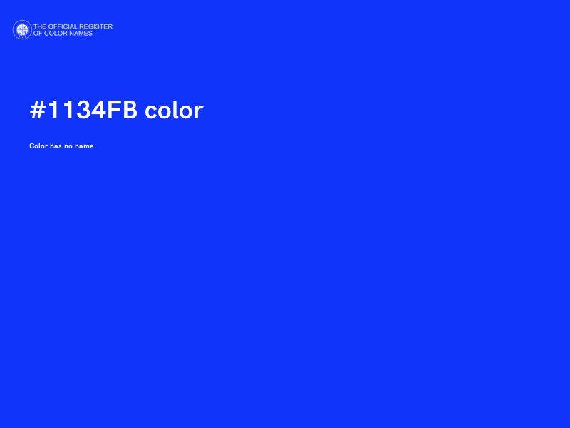 #1134FB color image