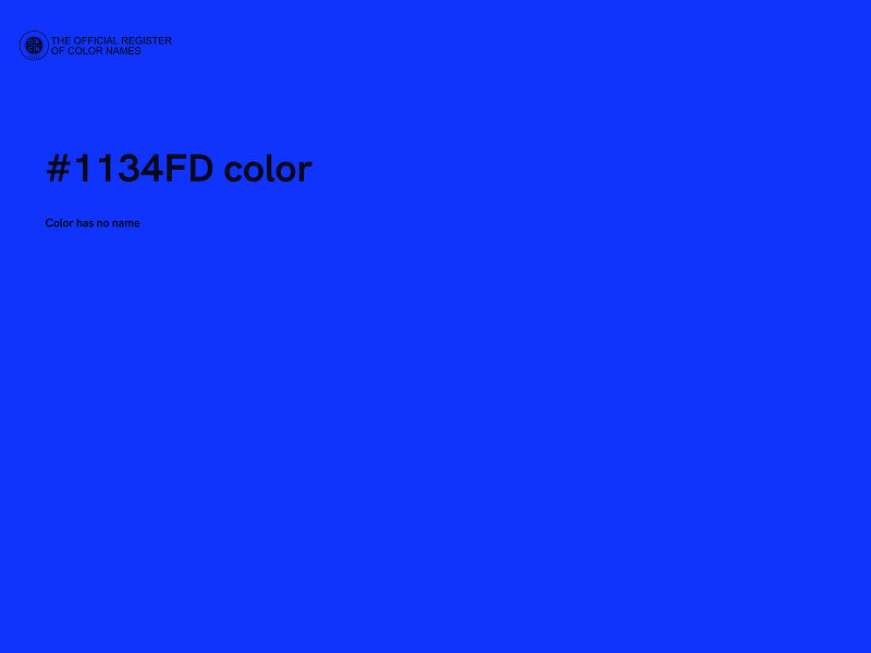 #1134FD color image