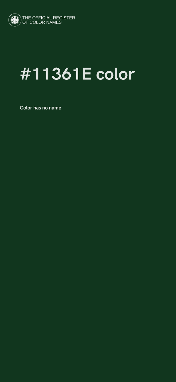 #11361E color image