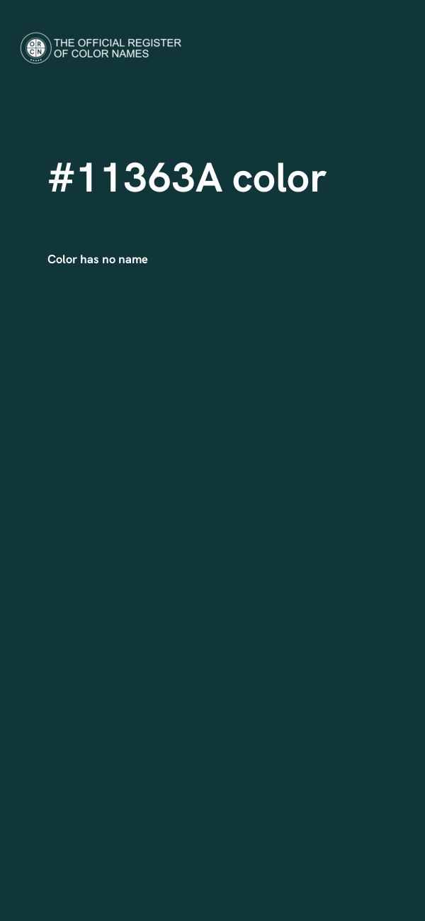 #11363A color image