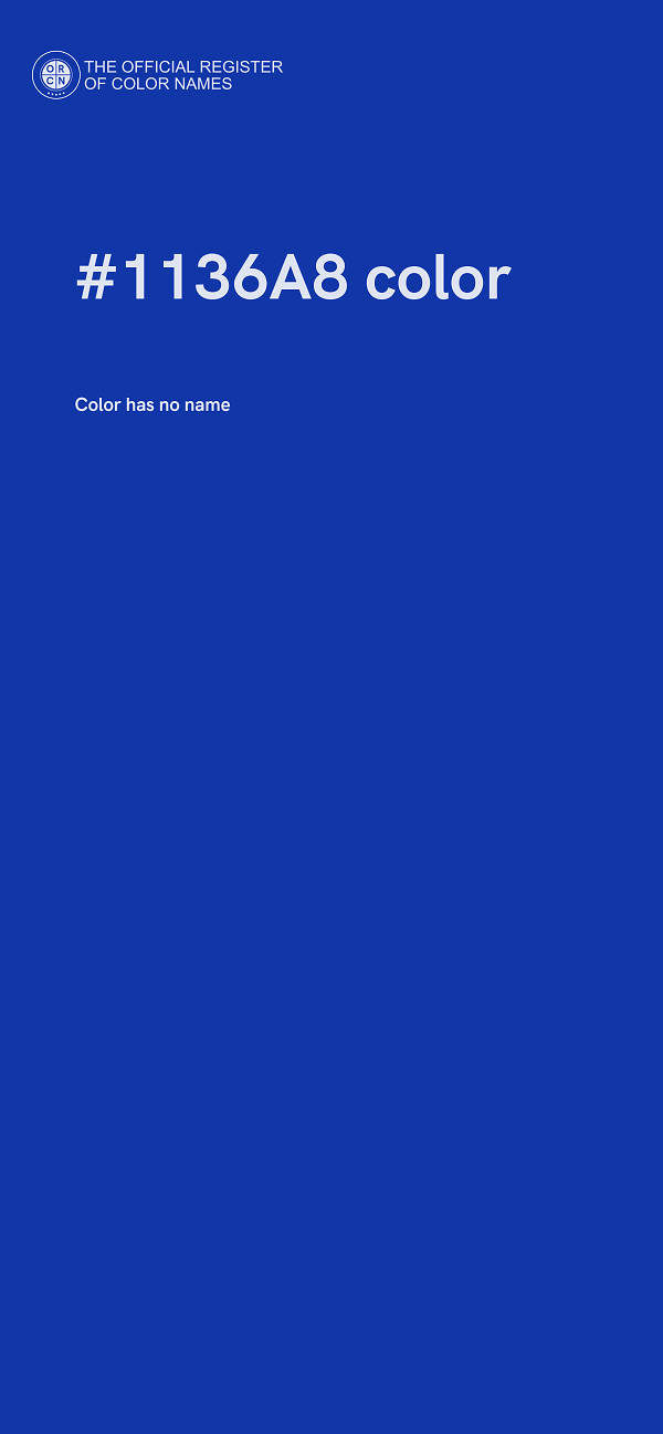 #1136A8 color image