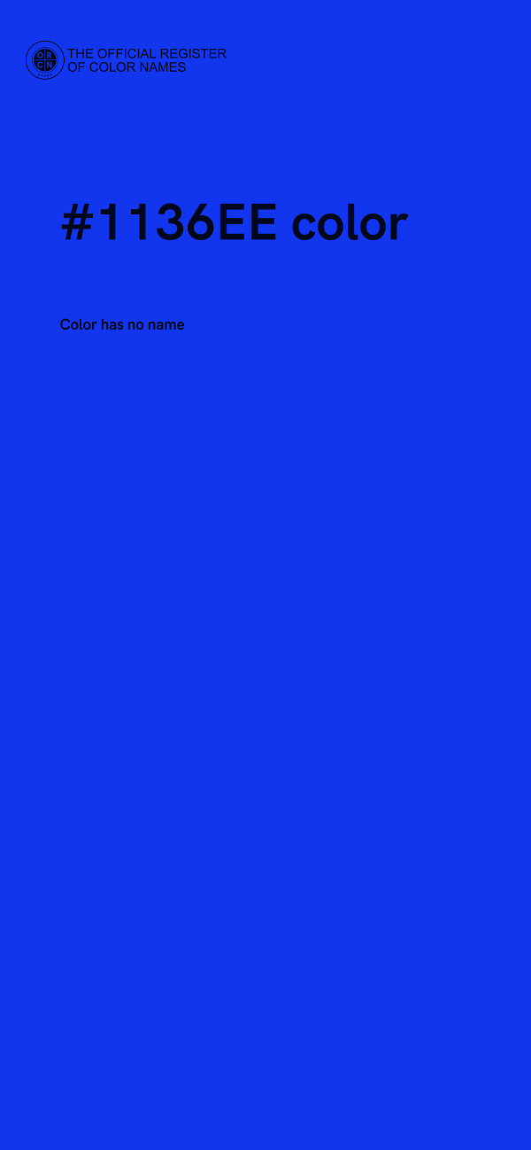 #1136EE color image