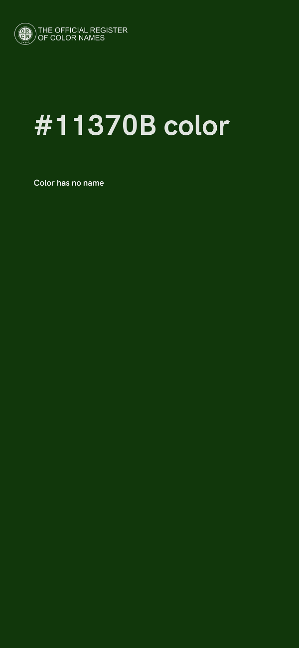#11370B color image