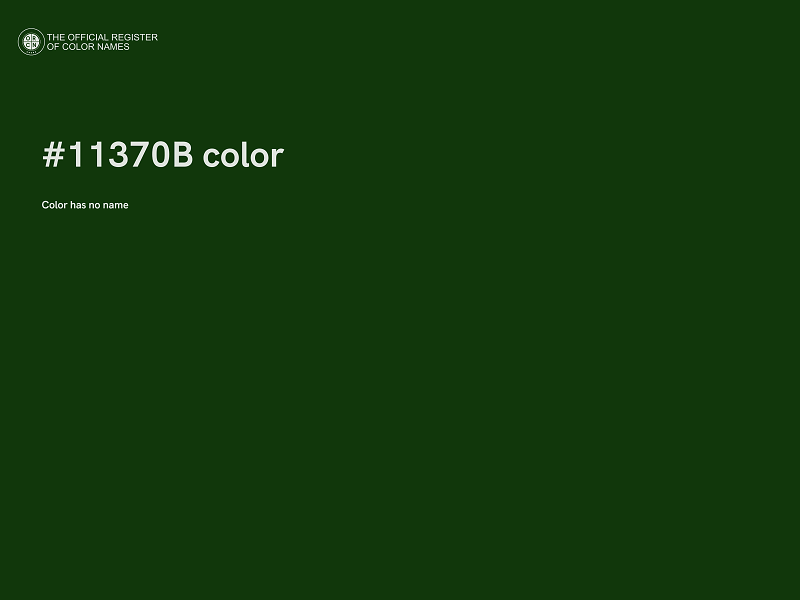#11370B color image