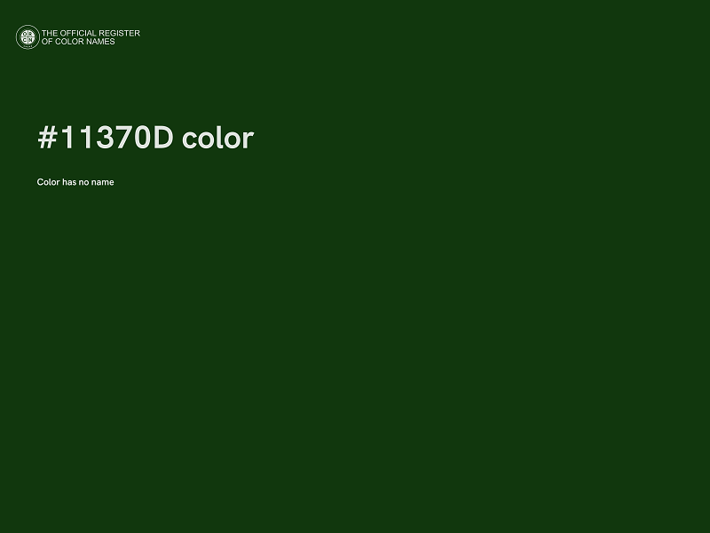 #11370D color image