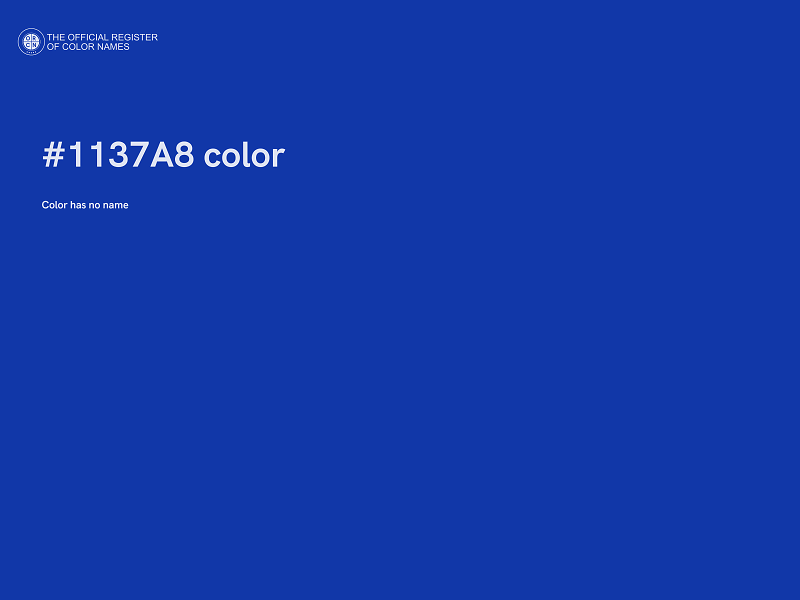 #1137A8 color image