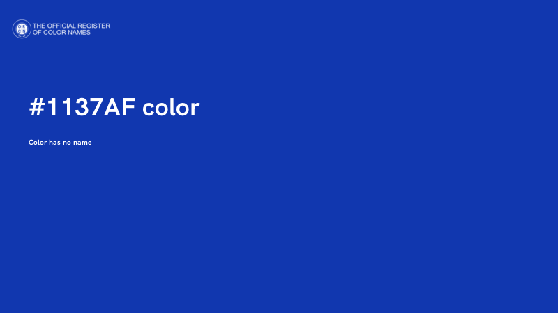 #1137AF color image