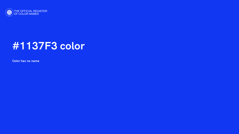 #1137F3 color image