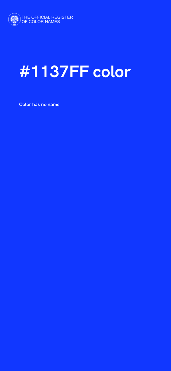 #1137FF color image