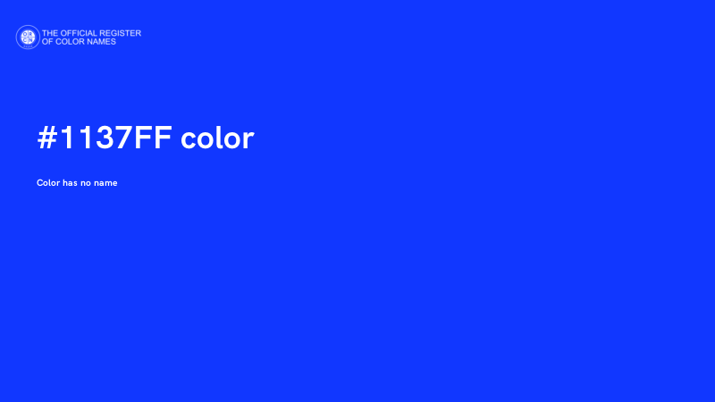 #1137FF color image