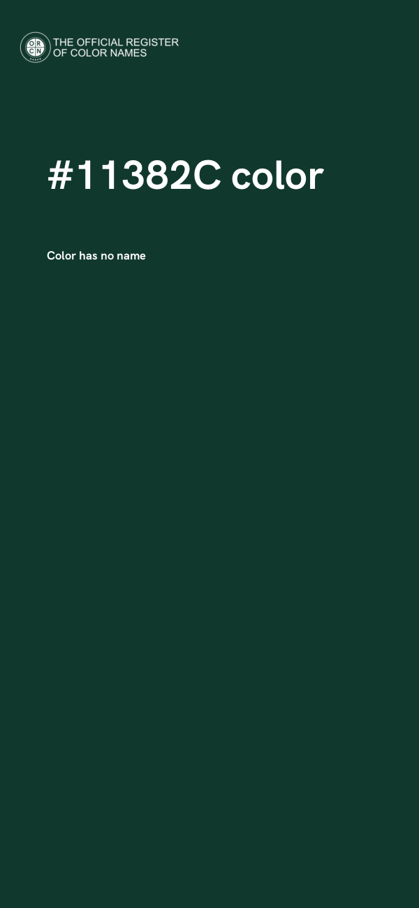 #11382C color image