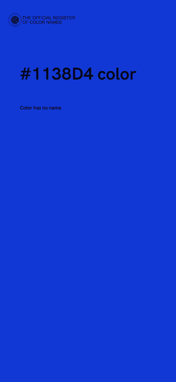 #1138D4 color image