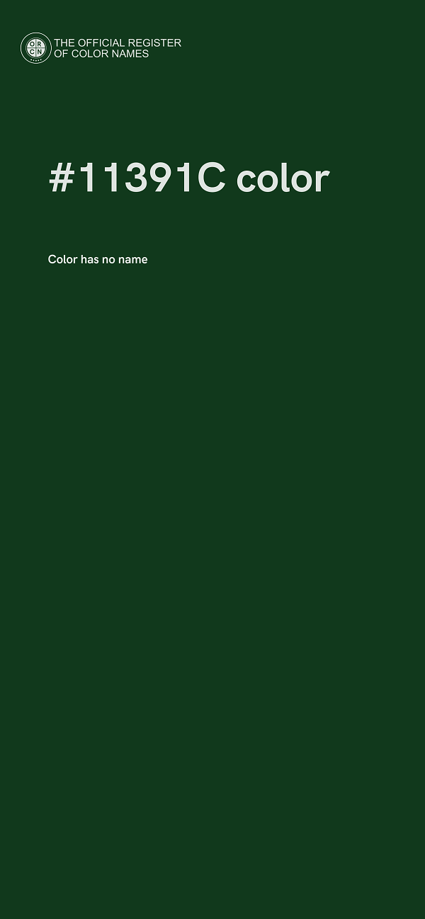 #11391C color image