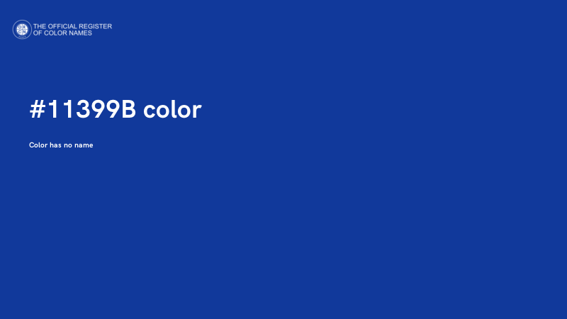 #11399B color image