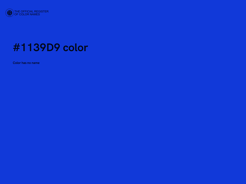 #1139D9 color image