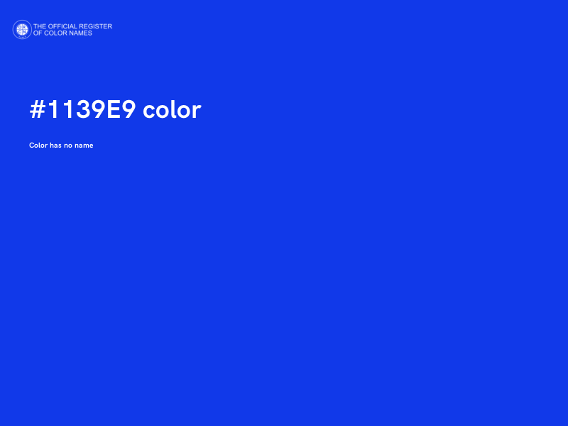 #1139E9 color image