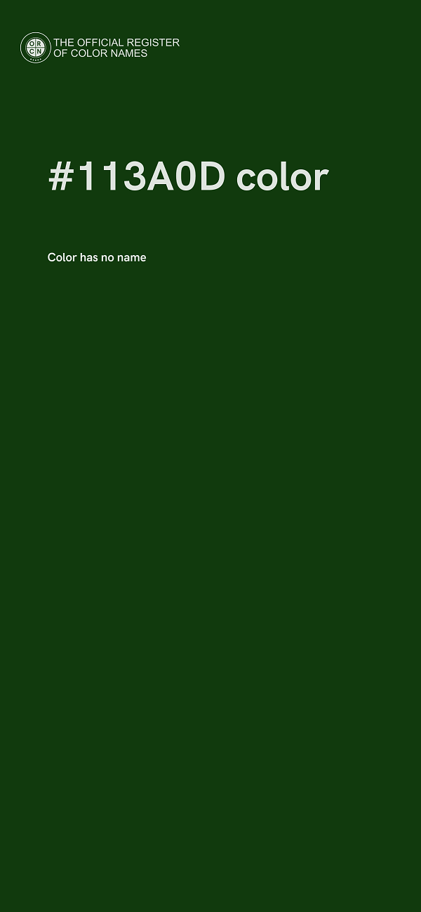 #113A0D color image