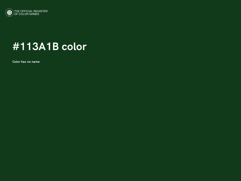 #113A1B color image