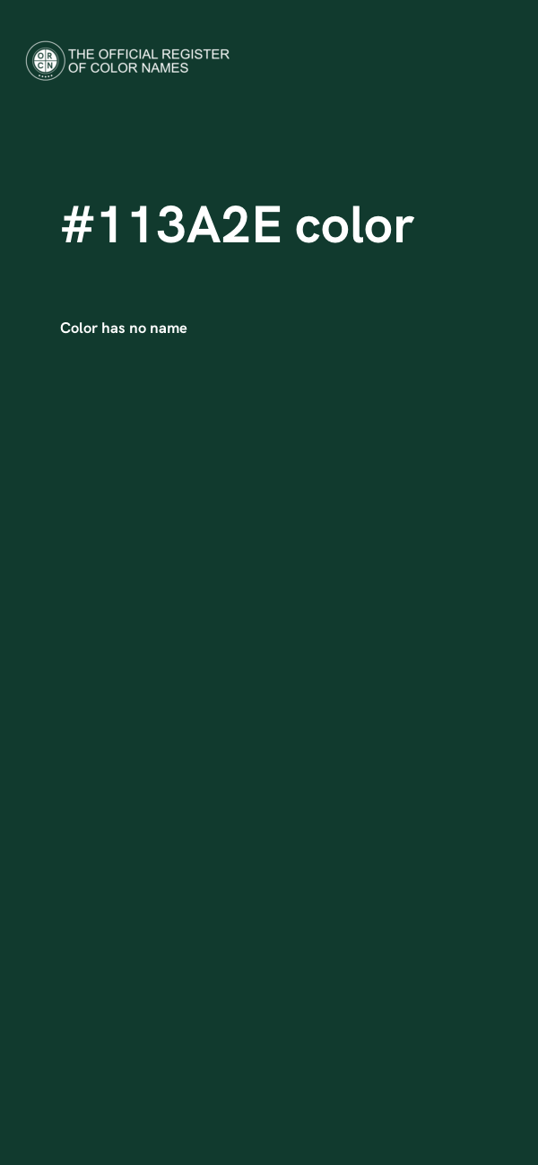 #113A2E color image