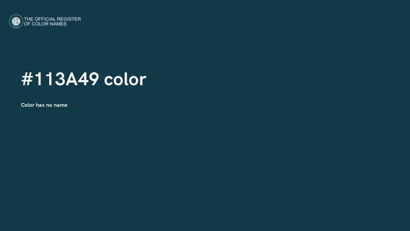 #113A49 color image