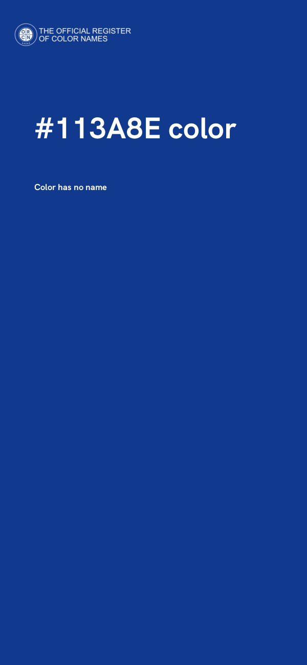#113A8E color image