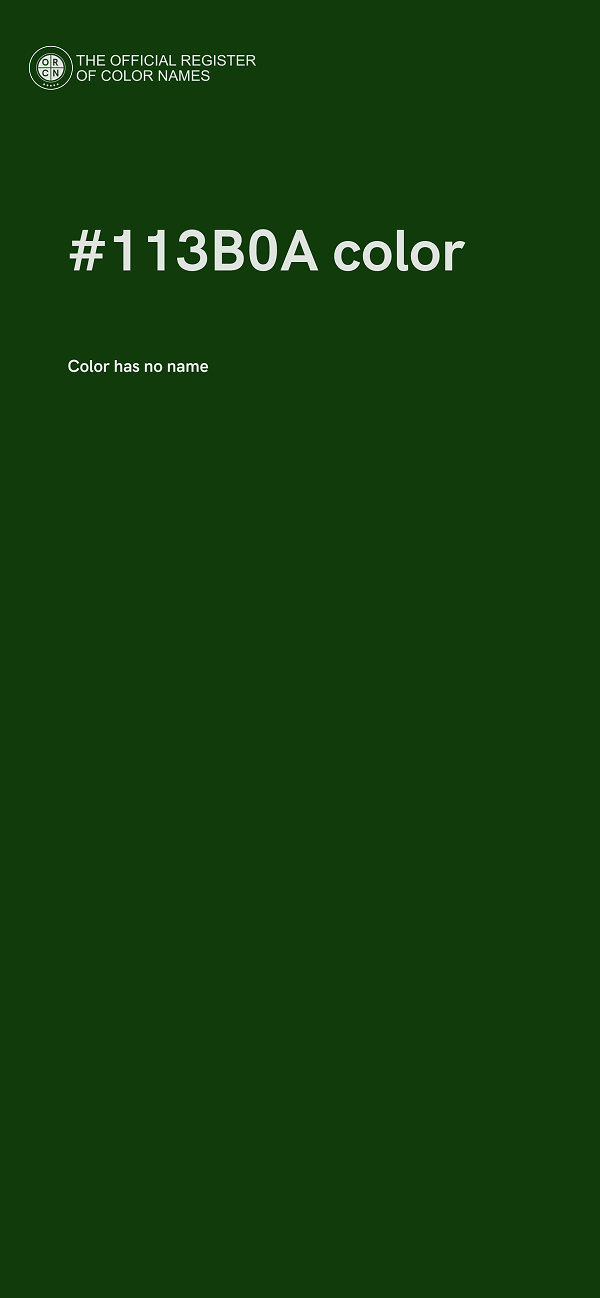#113B0A color image