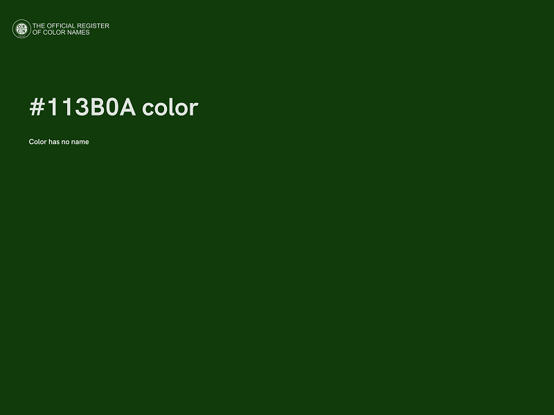 #113B0A color image