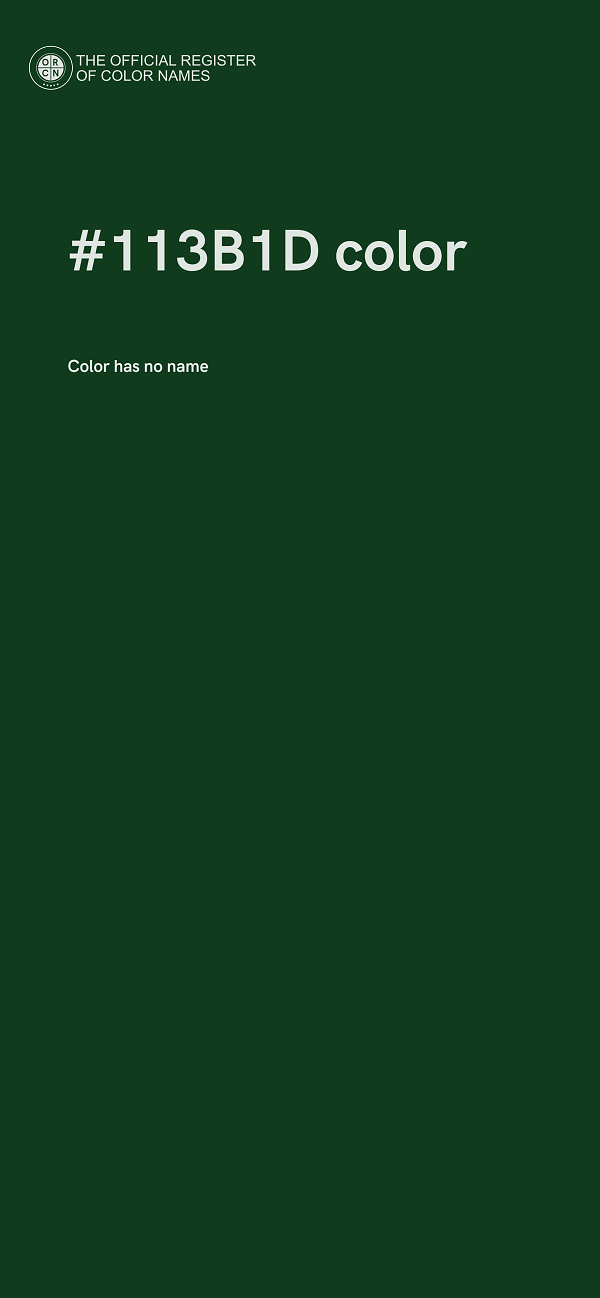 #113B1D color image