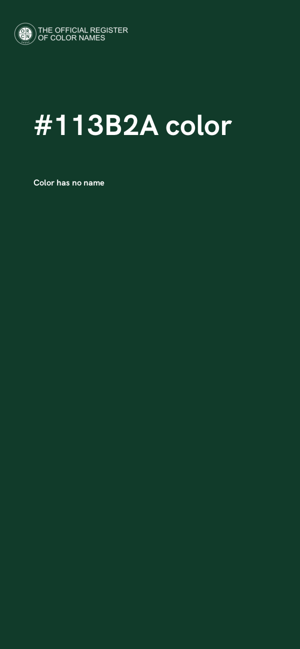 #113B2A color image