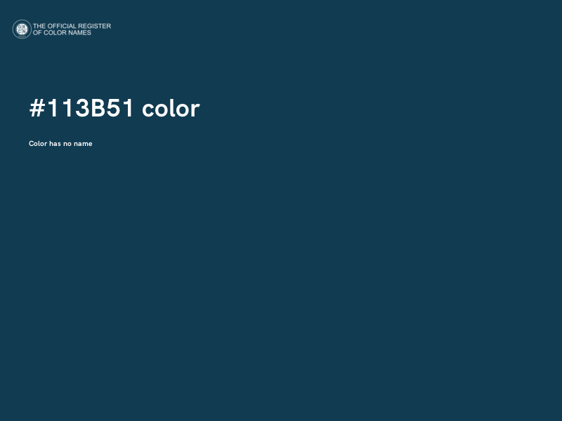 #113B51 color image