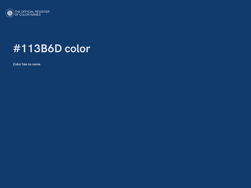 #113B6D color image