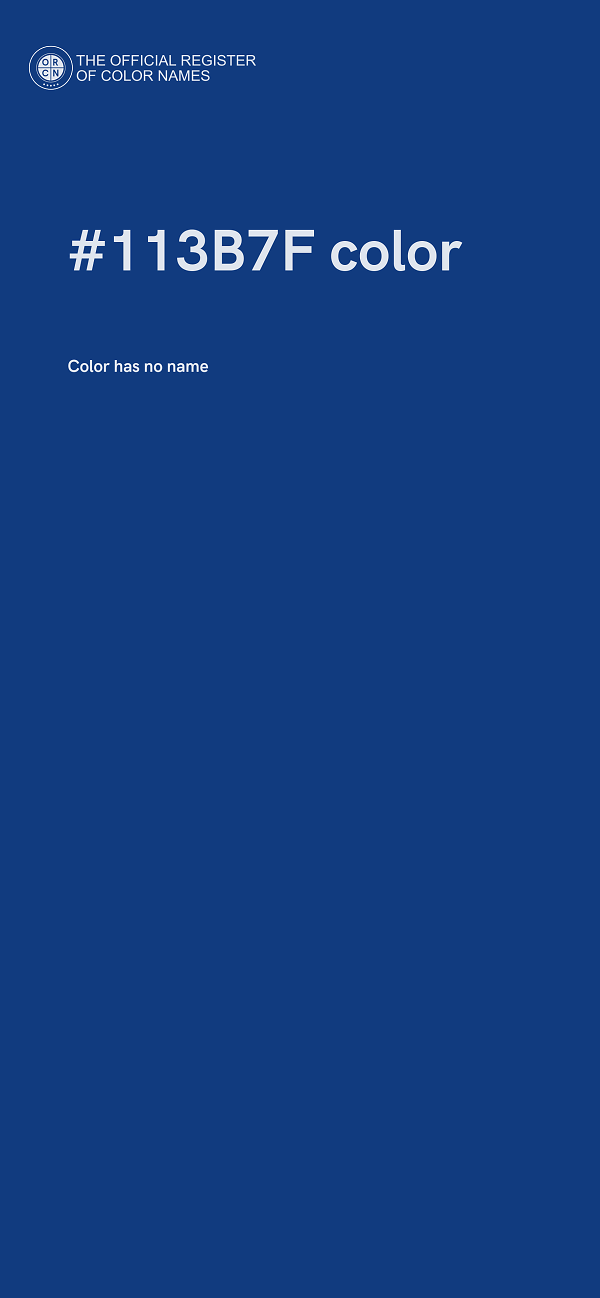 #113B7F color image