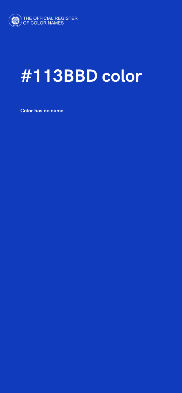 #113BBD color image